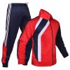 Red Black lining Track Jacket Suits 1