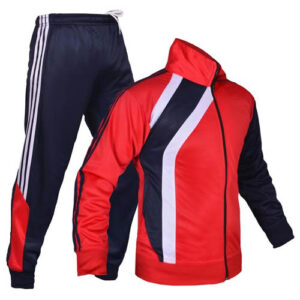 Red Black lining Track Jacket Suits