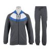 Fitness Gym Gray Track Jacket Jogging sets suit 1