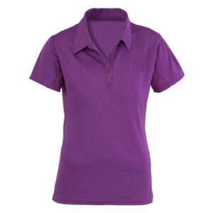 Women's Short Sleeve Purple Golf Polo Shirts