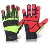 Mechanic Gloves - Smart Fit with durable synthetic leather palm , Thumb crotch support • Embossed nylon neoprene wrist • Stretchable spandex back hand fabric 3