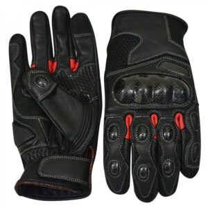 Motocross & Dirt Bike Gloves - GOATSKIN ANILINE BREATHABLE MESH REINFORCED PALM WITH SILICON PRINTING ARTIFICIAL LEATHER FOR TOUCH SCREEN