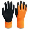 Outer Layer Material :Latex Lining: Acrylic Color: Orange+Black Safety Work Gloves 3