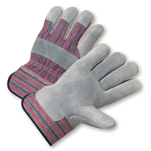 Safety Work Gloves Split cowhide leather on the palm, index finger, and knuckles for added protection and wear-resistance