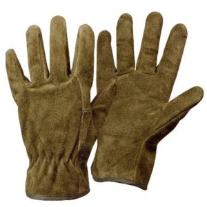 Safety Work Gloves - Made from calfskin Stay-soft washable leather Abrasion, tearing, & puncture resistant Great for damp environments, because they are water-resistant