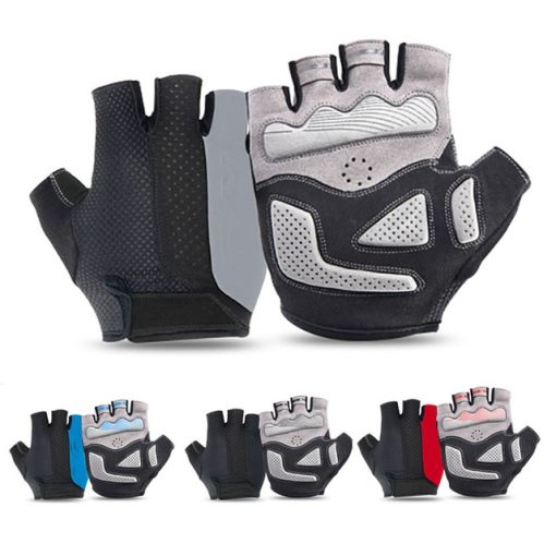 Summer Cycling Gloves Gel Half Finger Shockproof 5