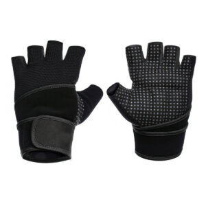 Weightlifting gloves , with integrated 40cm long wrist wrap to maximize hand protection