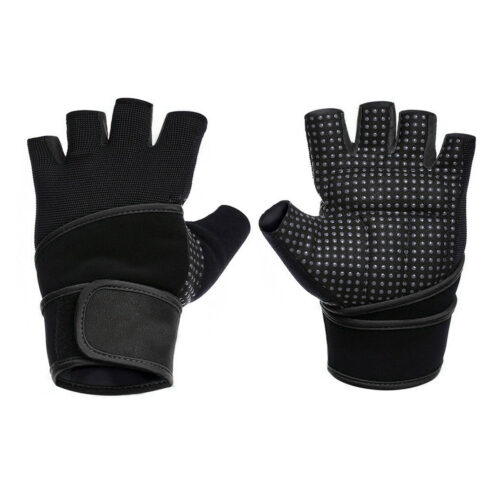 Weightlifting gloves , with integrated 40cm long wrist wrap to maximize hand protection