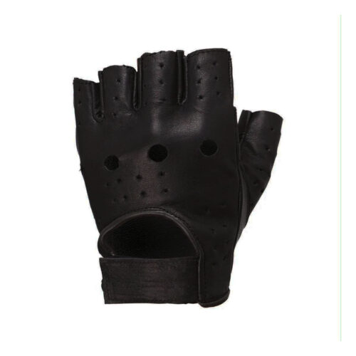 Fingerless Leather Cycling, Training & Workout Gloves